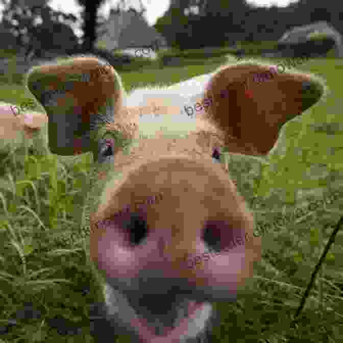 Hoggy, A Lovable Pig, Standing In A Field With A Big Smile And A Curious Expression Hoggy: Welcome To My World